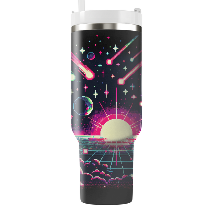 Pixel Galaxy  Custom Tumblers