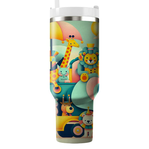 Whimsical Animal Safari  Tumbler Cups