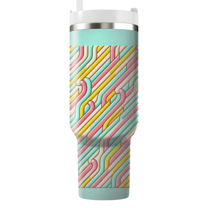 Whimsical Candy Stripes  Unique Tumblers