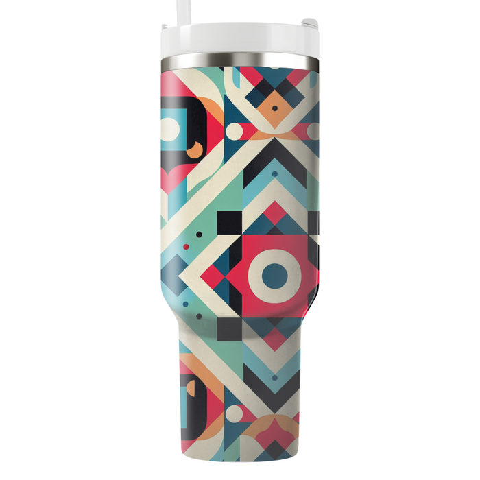 Vibrant Patchwork Design  Insulated Tumblers