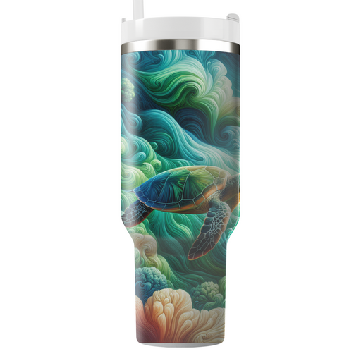 Timeless Turtle Odyssey  Personalized Tumblers