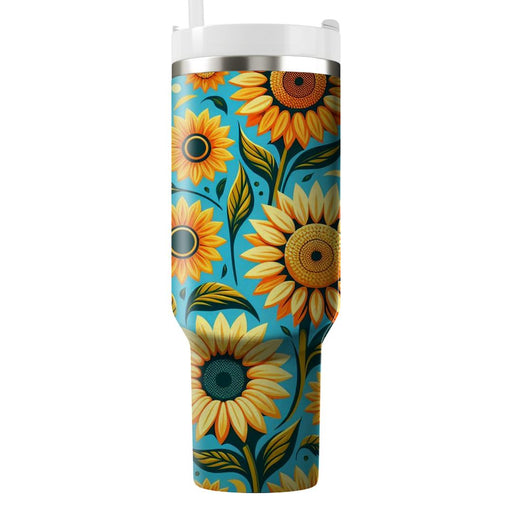 Vibrant Sunflower Field  Tumblers For Gifts