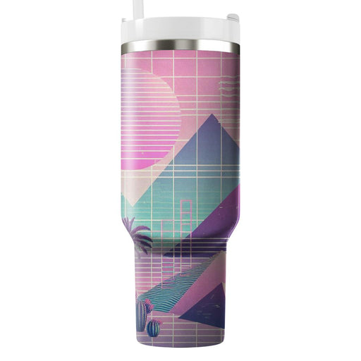 Vaporwave Desert  Unique Tumblers