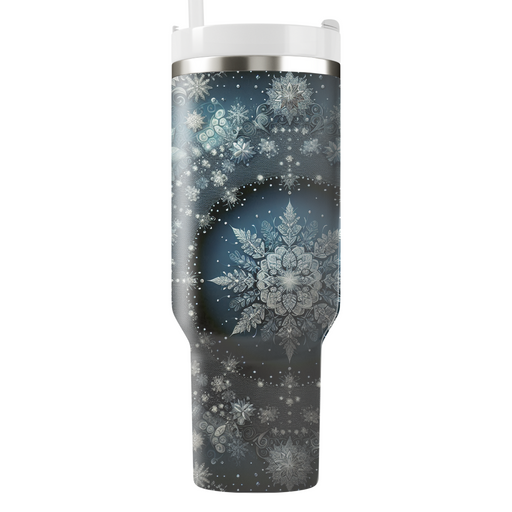 Winter Crystal Elegance  Personalized Tumblers