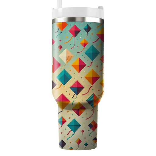 Vibrant Kites In Flight  Custom Tumblers