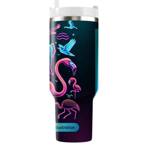 Retro Neon Safari  Tumblers With Lids