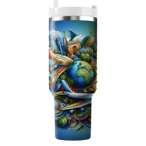 Wanderlust Wishes - A Travel Festival  Custom Tumblers