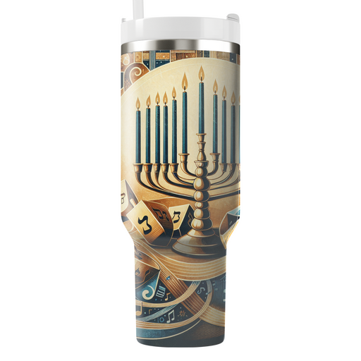 Melodies Of The Past - A Nostalgic Chanukah  Personalized Tumblers