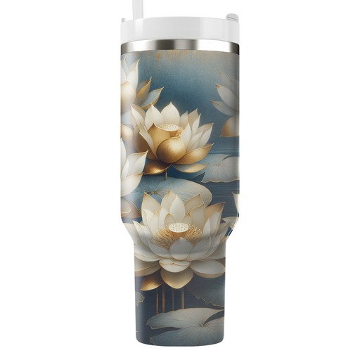 Golden Lotus  Custom Tumblers