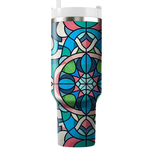 Geometric Kaleidoscope Pattern  Travel Tumblers