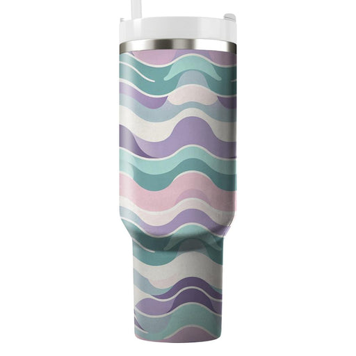 Chic Wave Stripe  Tumblers With Lids