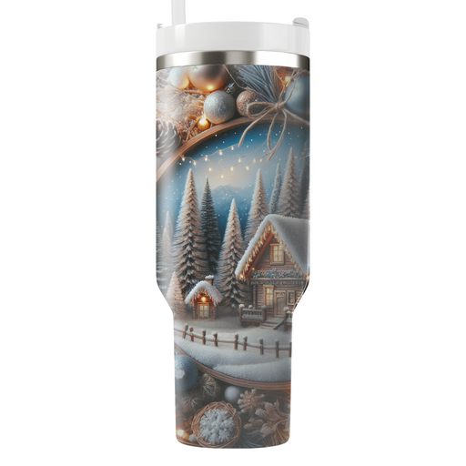 Winter Rustic Charm  Tumbler Cups