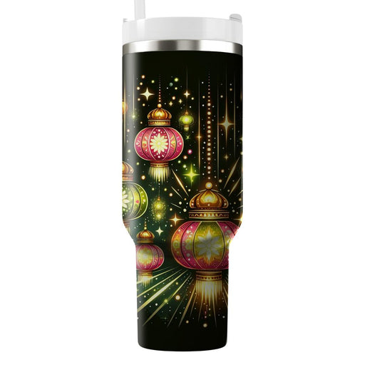 Whimsical Lantern Festival - A Playful Light  Tumbler Cups