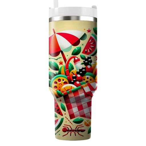 Vintage Summer Picnic  Tumbler Cups