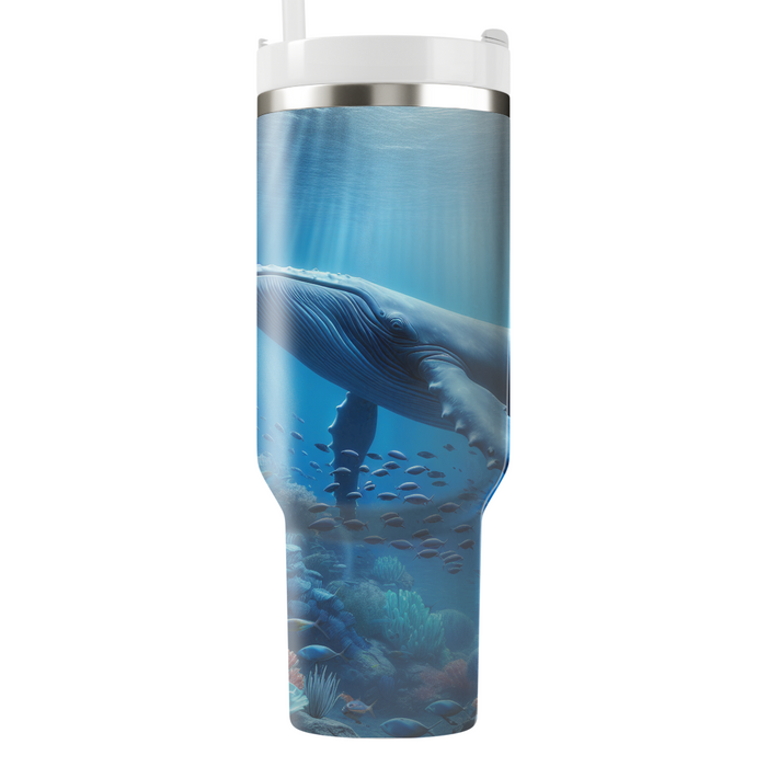 Underwater Whale Harmony  Tumbler Cups