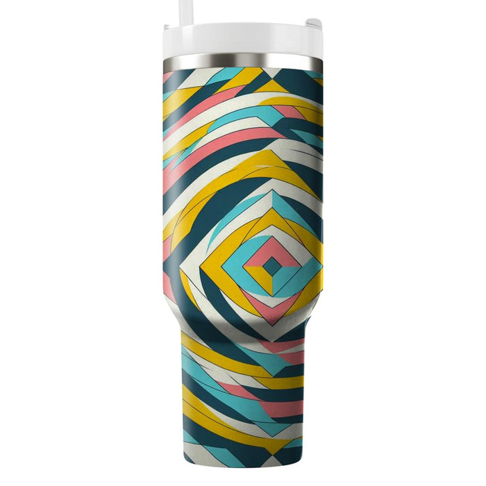 Whimsical Diamond Dance  Travel Tumblers