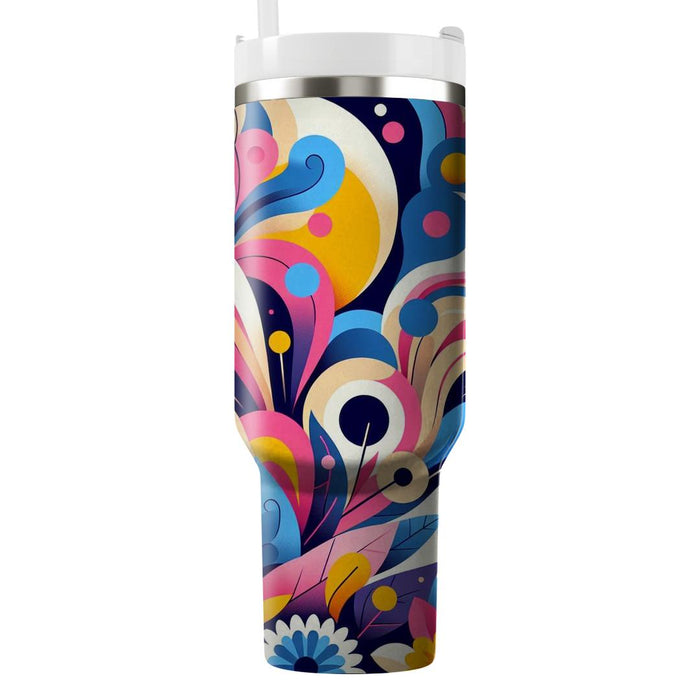  Floral Burst  Tumbler Cups