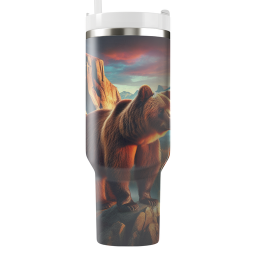 Adventurous Bear Hike  Tumblers With Lids