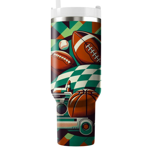 Vintage Game Day  Travel Tumblers