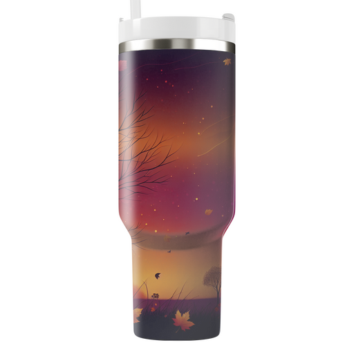 Autumn Twilight Dream  Personalized Tumblers