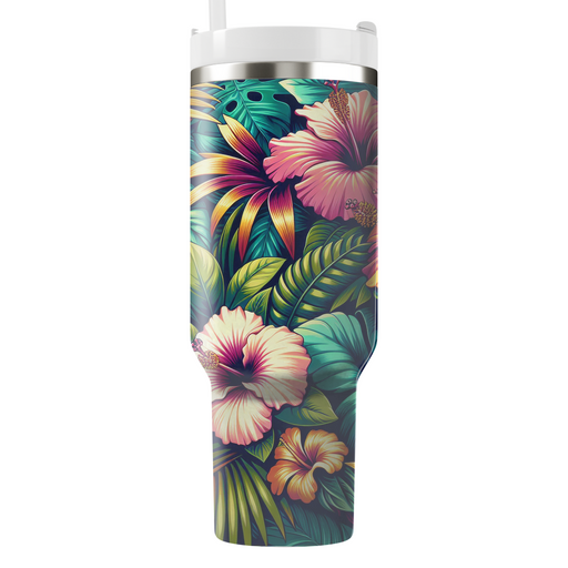 Tropical Floral Paradise  Travel Tumblers