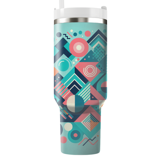 Funky Geometric Bliss Travel Tumblers