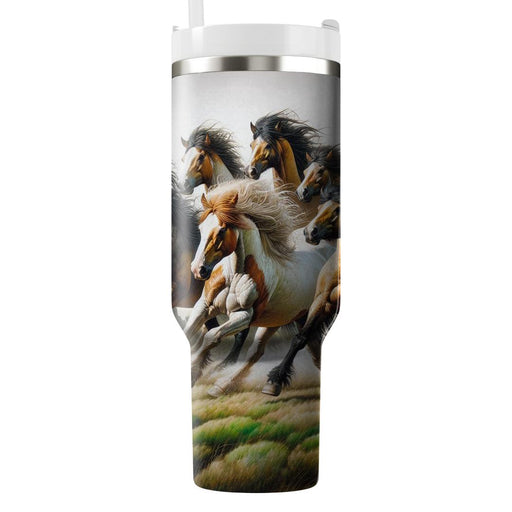 Wild Stallion Run  Custom Tumblers