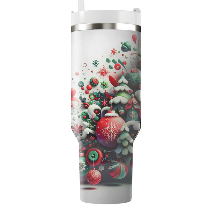 Winter Festive Cheer  Tumblers With Lids