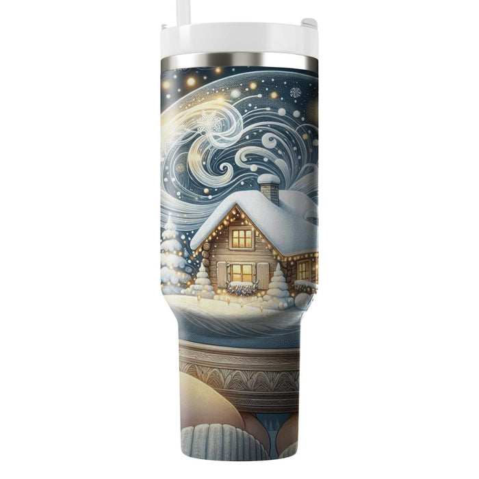 Winter Snow Globe Fantasy  Insulated Tumblers