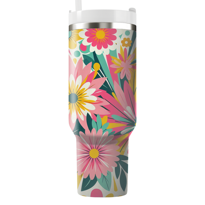 Floral Burst Pattern  Unique Tumblers