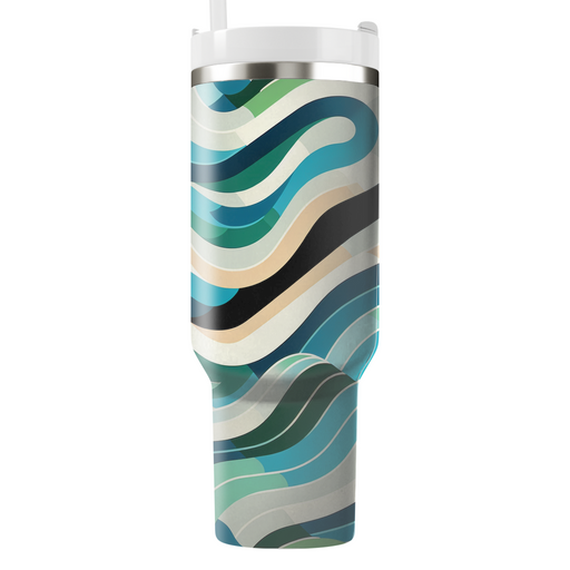 Bold Stripe Wave  Insulated Tumblers