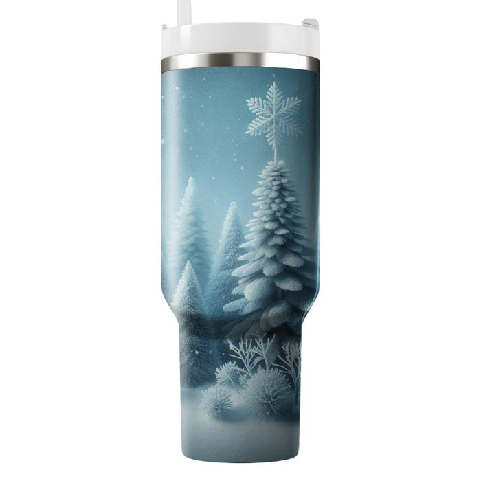 Winter Frosted Glimmer  Tumblers For Gifts