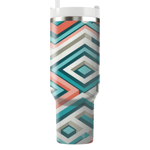 Square Wave Geometric  Custom Tumblers