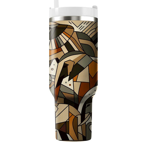 Geometric Elephant Patterns  Personalized Tumblers