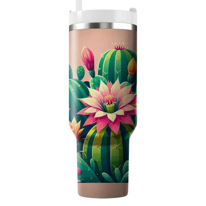 Cactus Bloom  Decorative Tumblers