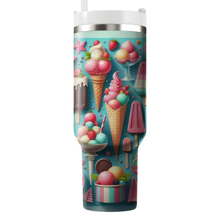 Retro Ice Cream Treats  Tumbler Cups