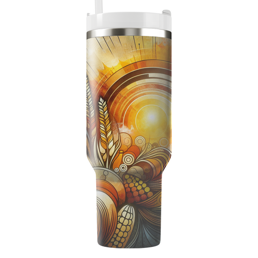 Sunrise Serenade - A Modern Thanksgiving  Personalized Tumblers