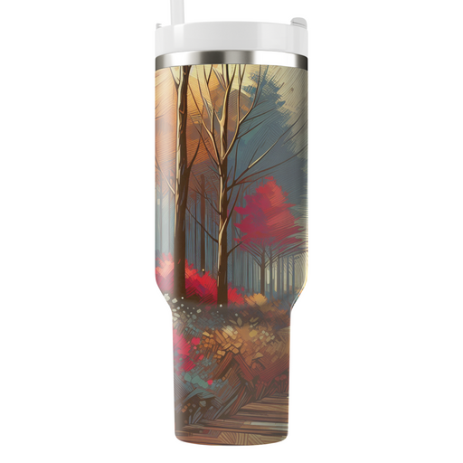 Autumn Forest Pathway  Custom Tumblers