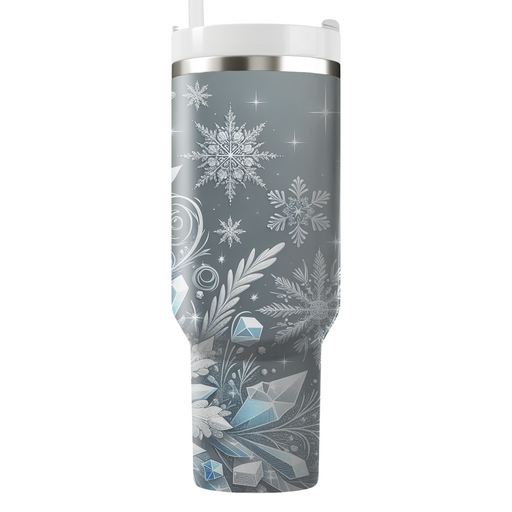 Winter Crystal  Travel Tumblers