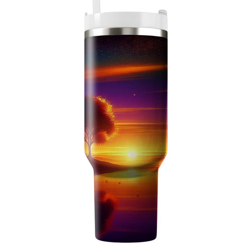 Autumn Sunset Serenity  Insulated Tumblers