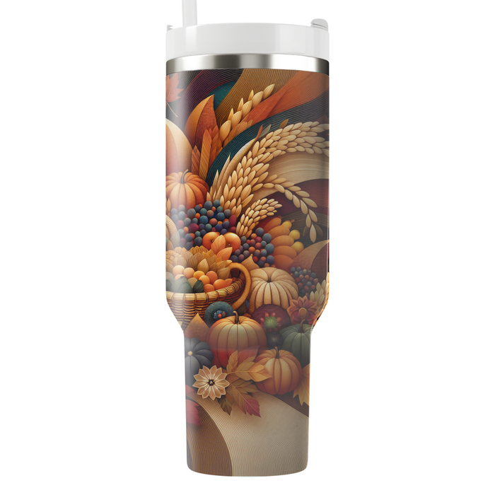 Harmony Of Harvest - Global Thanksgiving Tumblers For Gifts