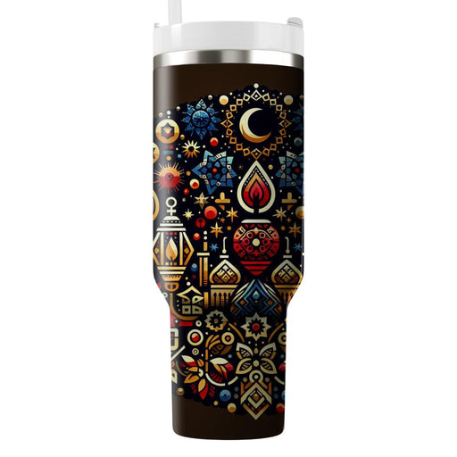 Timeless Celebration - A Cultural Mosaic  Personalized Tumblers