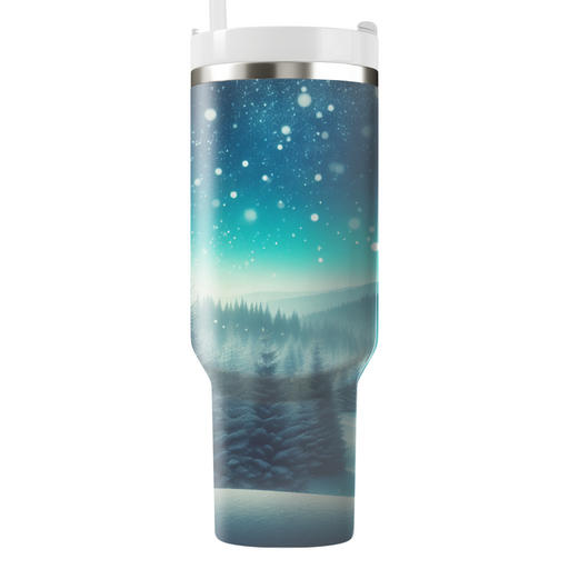 Winter Pine Forest  Tumbler Cups