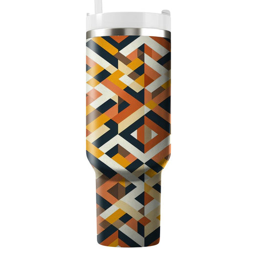 Geometric Mosaic Harmony  Insulated Tumblers