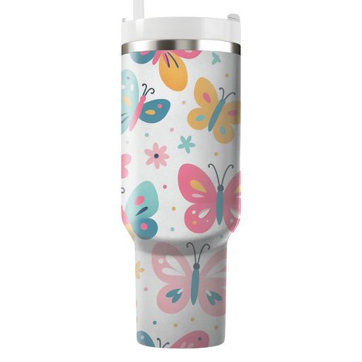 Charming Butterfly Motif Custom Tumblers