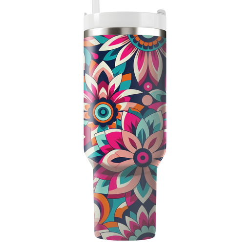 Kaleidoscope Petals Tumbler Cups