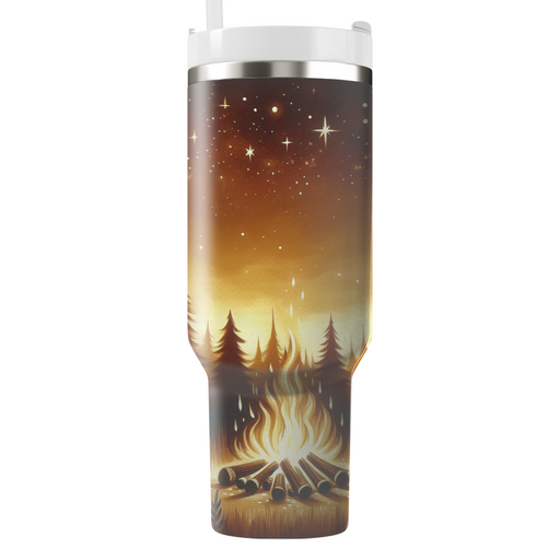 Autumn Campfire Nights  Travel Tumblers