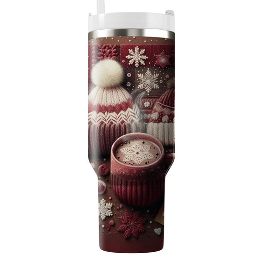 Winter Comforting Knit  Personalized Tumblers