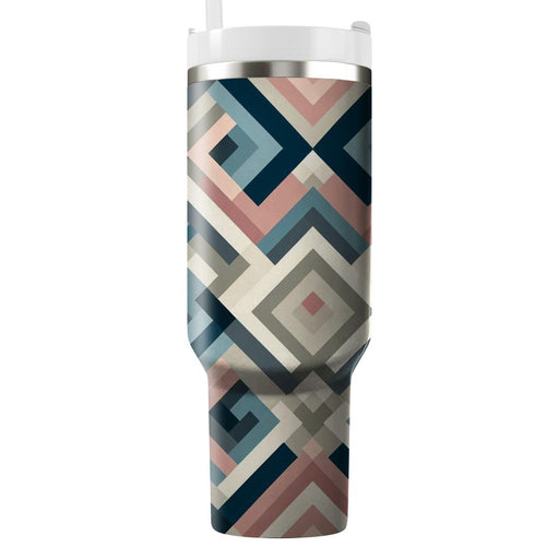 Geometric Diamond Layer  Decorative Tumblers