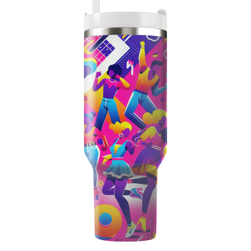 Neon Dance Party Insulated Tumblers